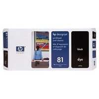 HP 81 Black Dye Printhead and Printhead Cleaner (C4950A)